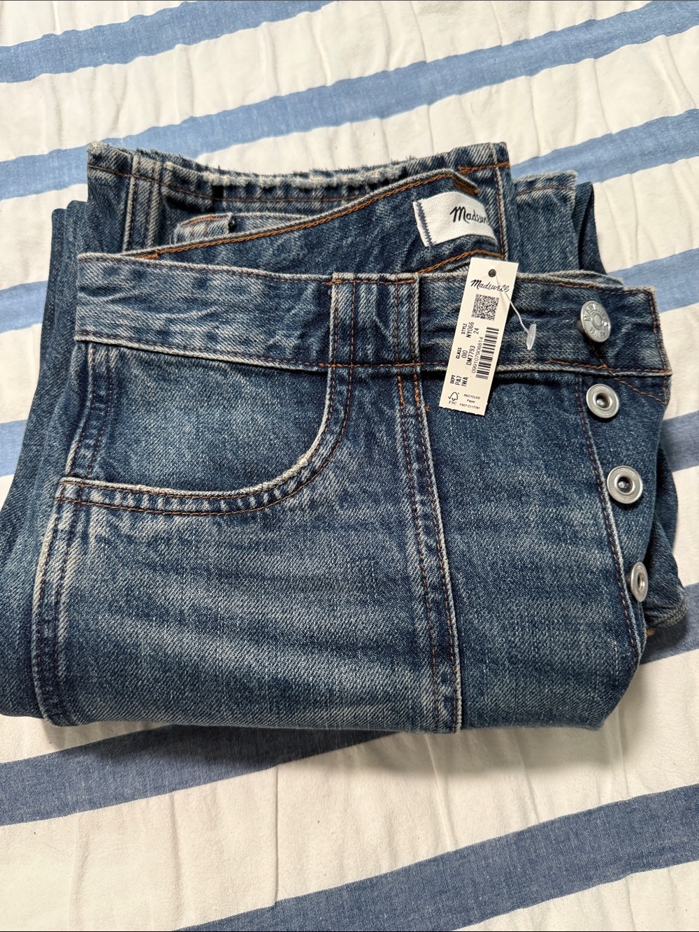 Madewell Darted Barrel Jeans - NWT